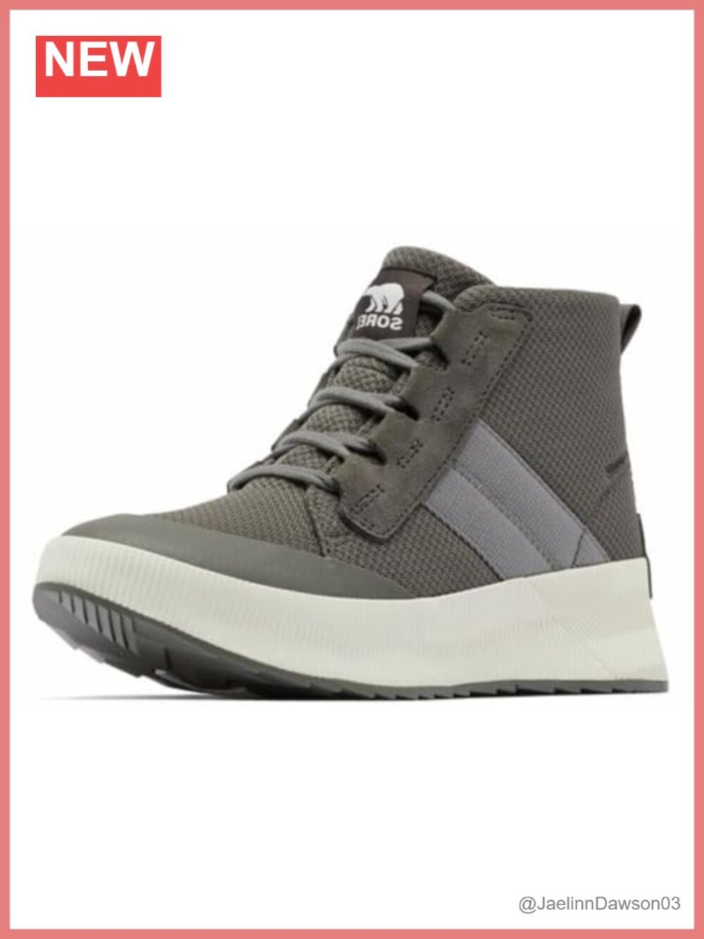 Sorel Out N About III Mid Waterproof Suede Sneakers Lace-Up Athletic Shoes